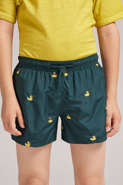 Costume Boxer Mare Bambino Ricamo Paperelle