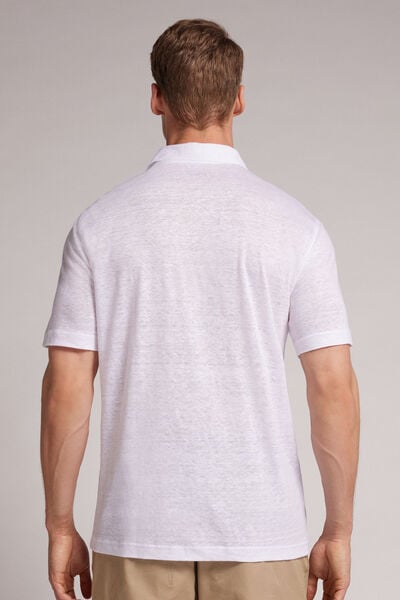 Polo Manica Corta in Lino
