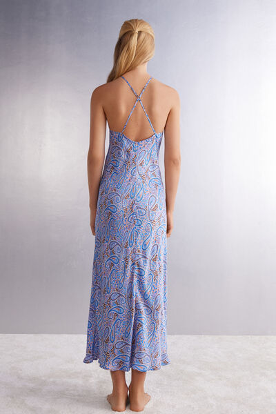 Sweet Escape Long Viscose Satin Nightgown