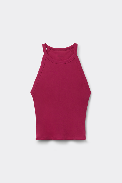 Ribbed Superior Cotton Crop Top