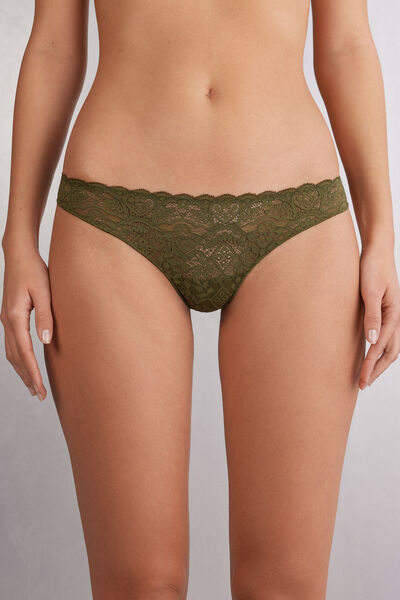 Tanga en Dentelle et Microfibre