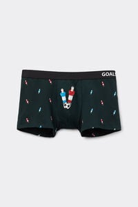 Superior Pamut Boxeralsó Nyomott Gombfoci Mintával