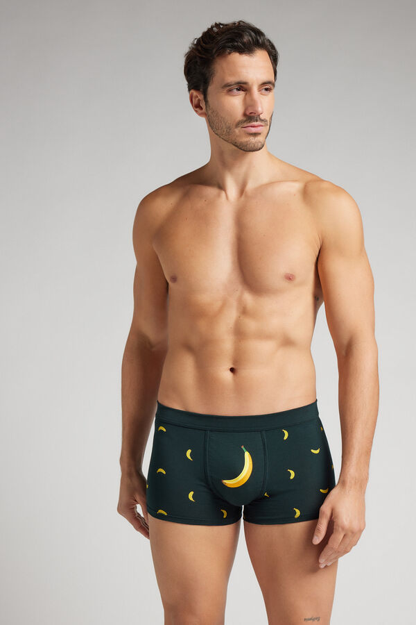 Boxer van Superior Katoen met Banaanprint