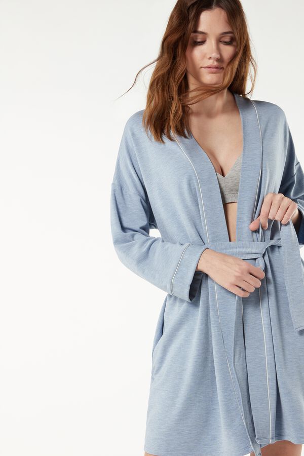 Modal and Cashmere Fleece Dressing Gown