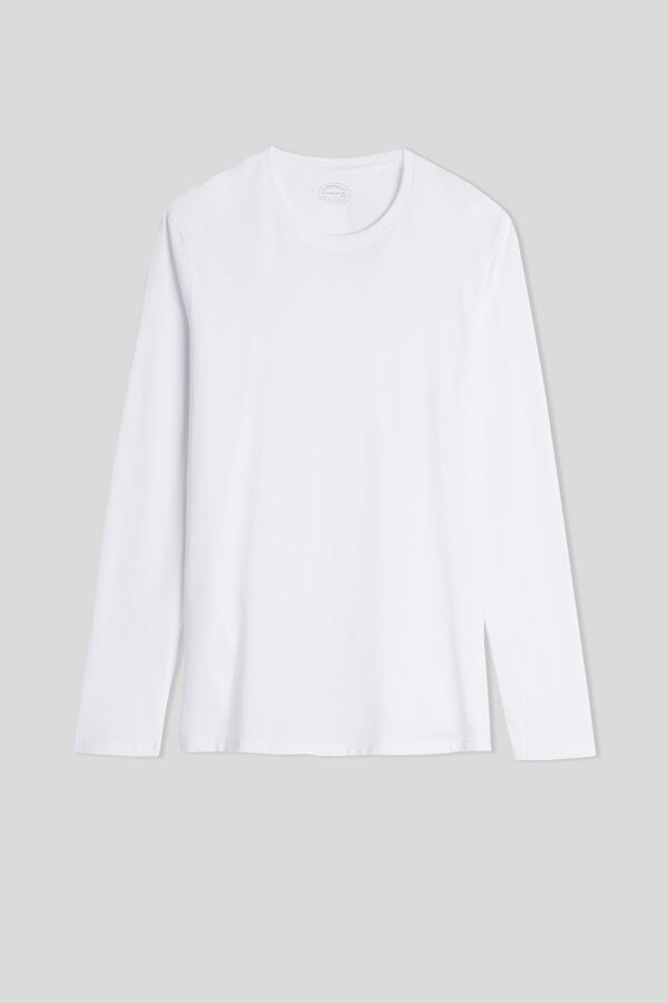 T-Shirt à Manches Longues en Coton Supima®