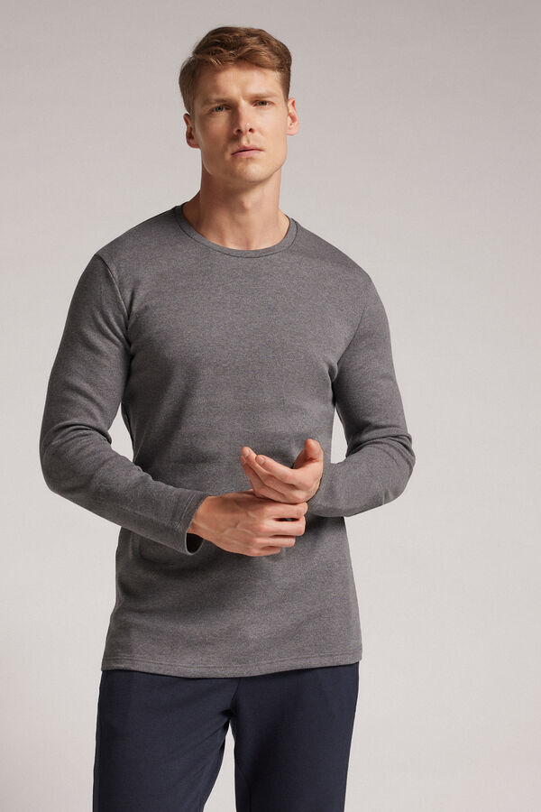 Langarmshirt aus warmer Baumwolle