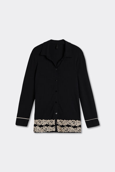 Pretty Flowers Button-Up Modal Top