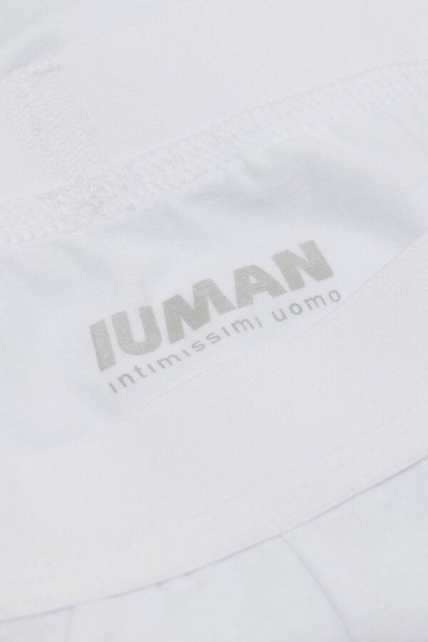 Cotton Briefs with Exposed Elasticated Waistband