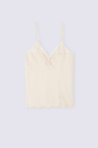 Romance Yourself Linen and Lace Top