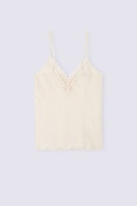 Romance Yourself Linen and Lace Top