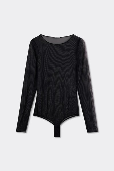 Long-Sleeved Tulle body