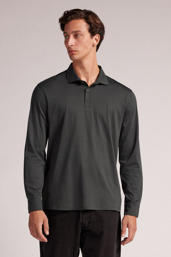 Mercerised Cotton Polo Shirt