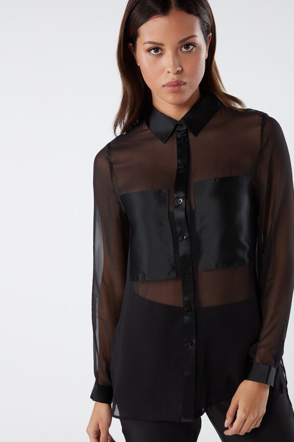 Silk Shirt With Pockets