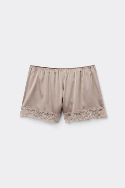 Silk Shorts with Lace