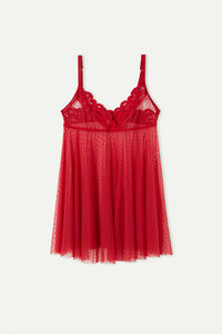 Babydoll in Tulle Floccato Pretty Iconic