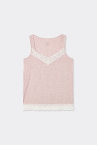 Modal Vest Top with Lace Details