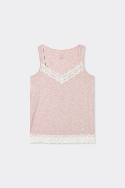 Modal Vest Top with Lace Details