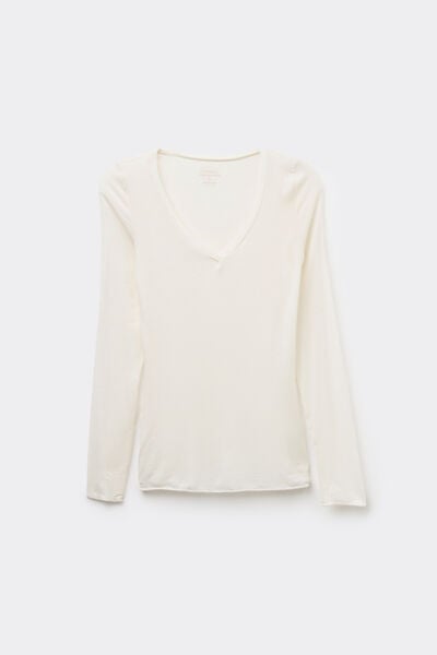 Ultralight Modal with Cashmere V-Neck Top