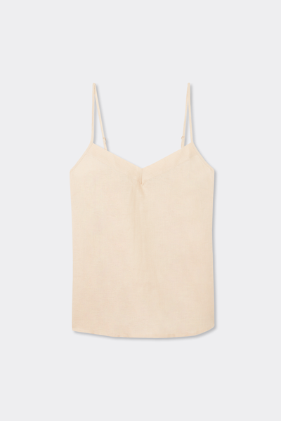 The Pure Linen Plain-Weave Linen Top