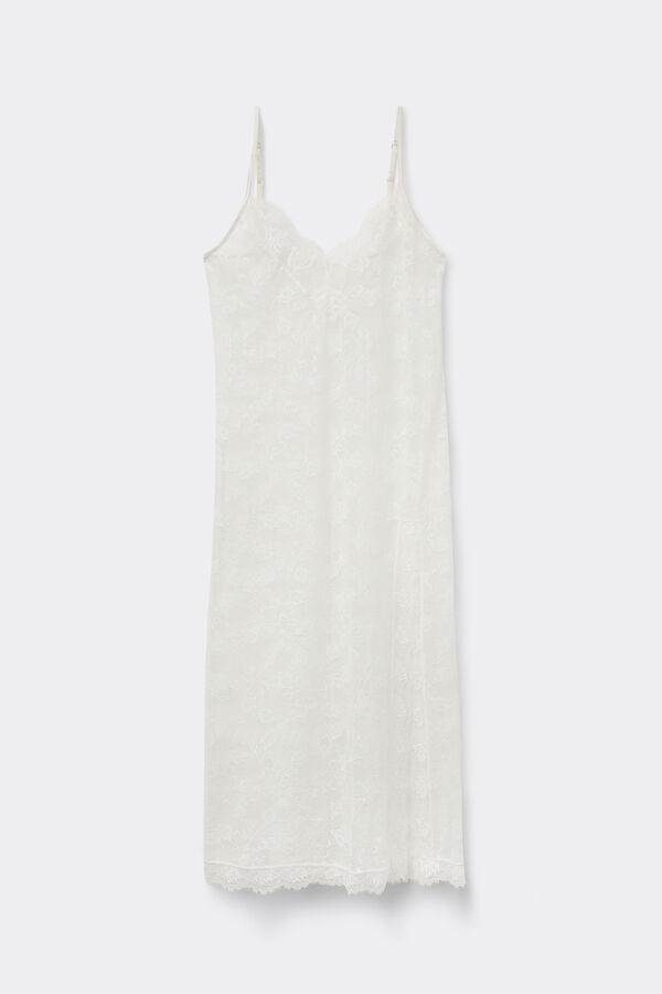 The Simplest Pleasures レース ロングスリップ