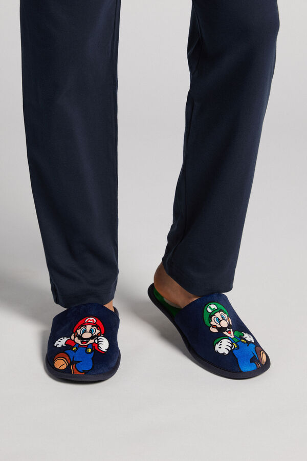 Pantoufles en coton Super Mario Yoshi, pantoufles en peluche d'hiver,  semelle intérieure chaude et douce Anime, non ald, UNIS issement,  chaussures de maison confortables