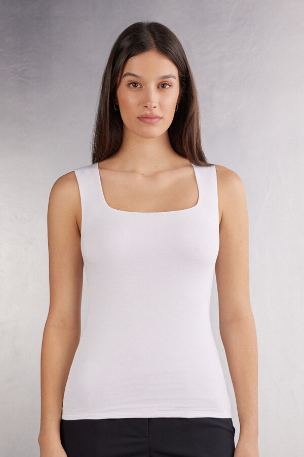 Fresh Bamboo Vest Top with Wide Straps
