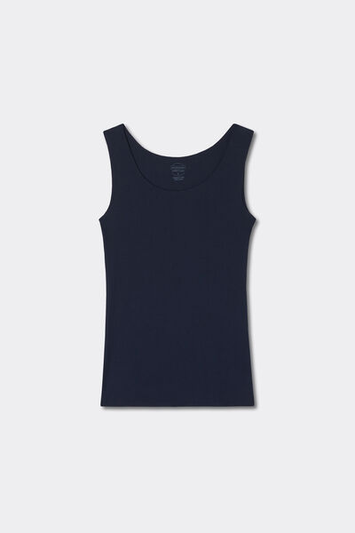 Débardeur à col rond en coton sans couture