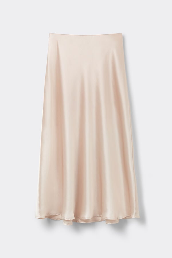 Silk Midi Skirt