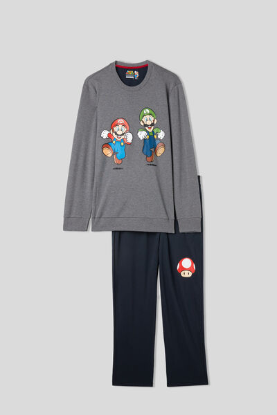 Pijama Comprido Nintendo Super Mario™ e Luigi em Algodão