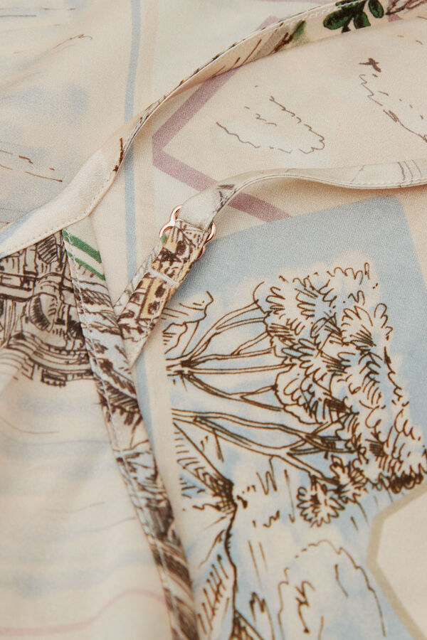 Top in Seta Stampata La Dolce Vita