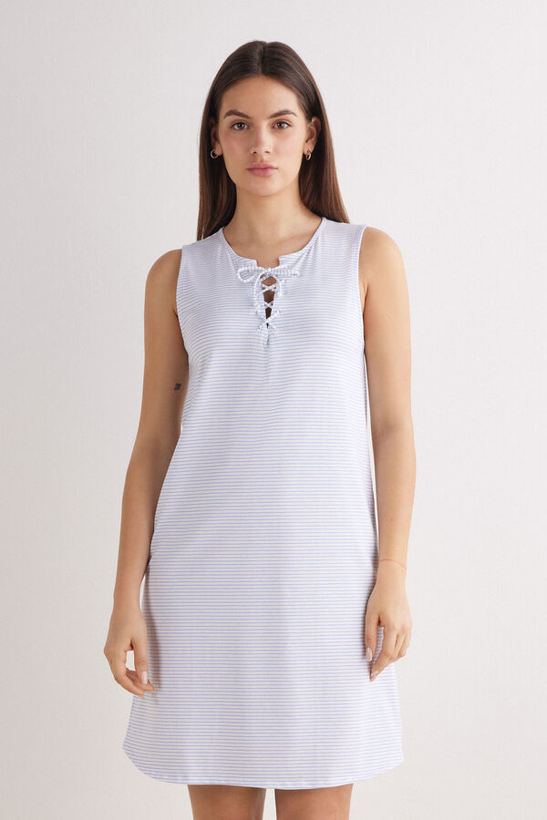 Camicia da Notte Cotone Rigato Morning Portofino