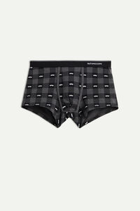 Plaid and Mustache Print Boxers in Stretch Supima® Cotton