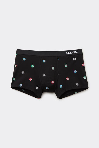 Boxers Algodão Superior Estampado Fichas