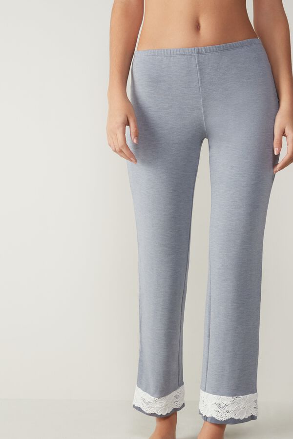 Snow Queen Pants in Modal and Cashmere Plush