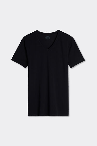 V-Neck Stretch Superior Cotton T-Shirt