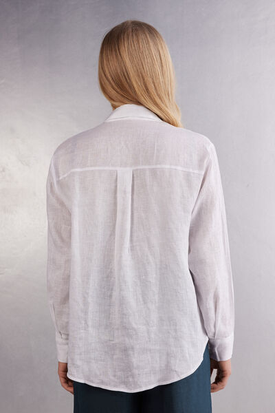 Plain-Weave Linen Shirt