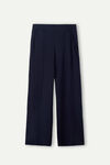 Modal Fleece with Cashmere Palazzo Trousers