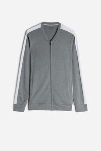 Interlock Sweatshirt with Central Zip