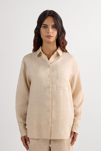 Camicia in Tela di Lino The Pure Linen