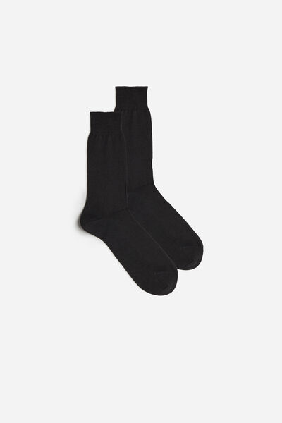 Short Socks in Cotton-Silk-Cashmere Blend