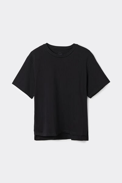 Maglia Manica Corta Boxy Fit in Cotone
