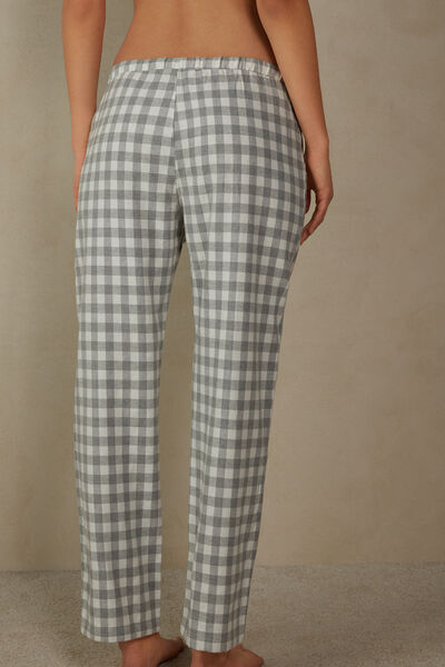 Gingham Lover Brushed Canvas Trousers