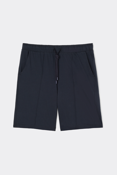 Kurze Hose aus gerippter Baumwolle