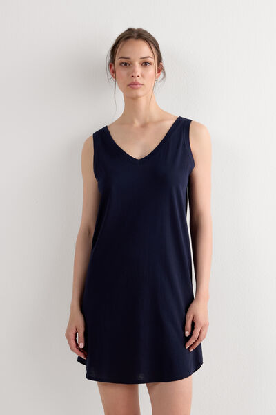 Camicia da Notte Spalla Larga in Cotone Ultrafresh