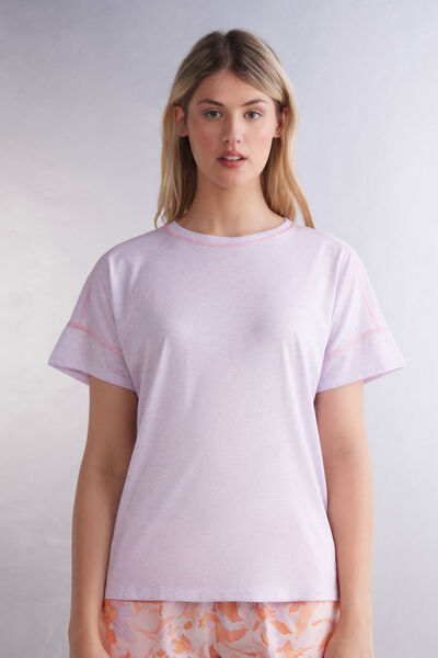 T-shirt manches courtes en coton Supima® ultraléger IRIS AND APRICOT