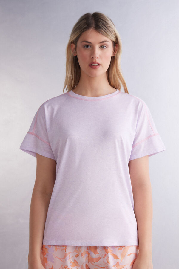 T-shirt manches courtes en coton Supima® ultraléger IRIS AND APRICOT