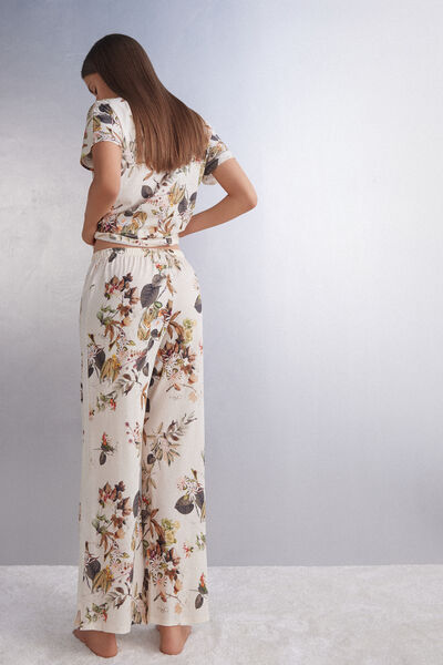 Bas de pyjama en coton supima® ultraléger AUTUMN BOTANICS