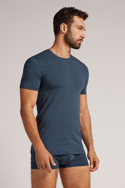 T-Shirt Uomo in Cotone Superior Elasticizzato