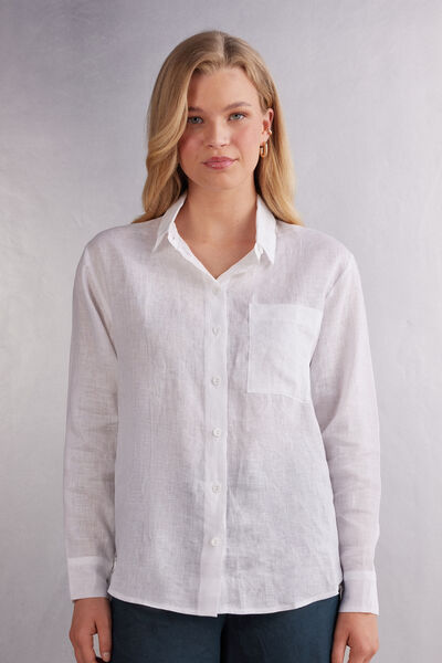 Camicia in Tela di Lino The Pure Linen