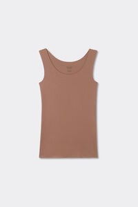 Débardeur à col rond en coton sans couture